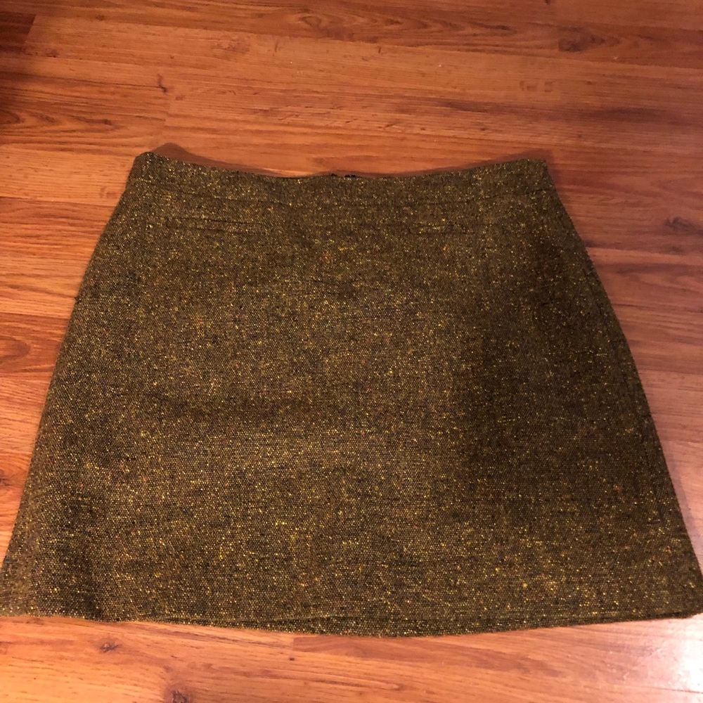 Loft multi colored brow and yellow skirt.